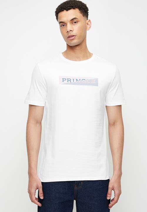 Pringle Mens Shasha 2 Tone Short Sleeve Tee White