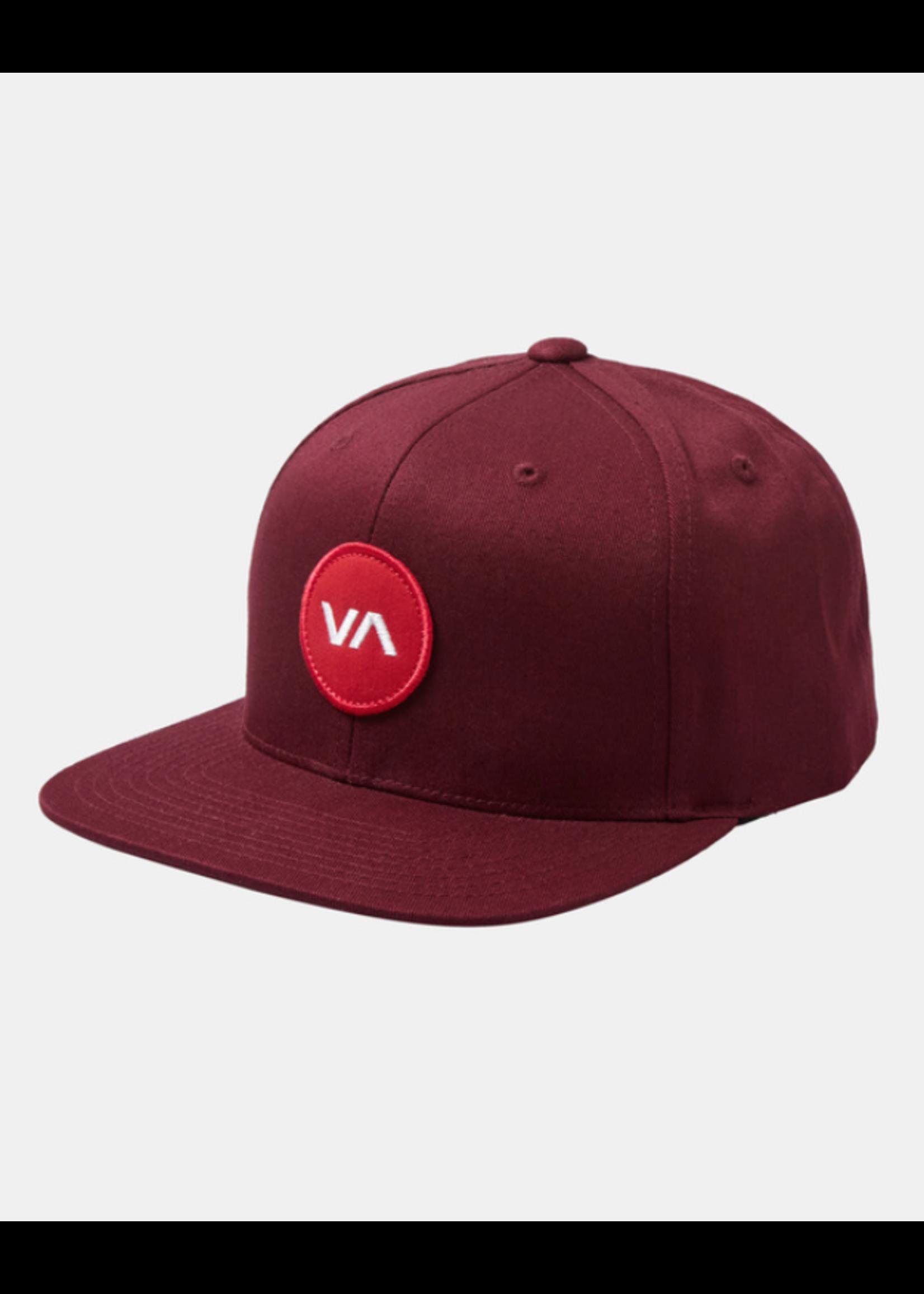 Rvca Va Patch Snapback Cap Wine