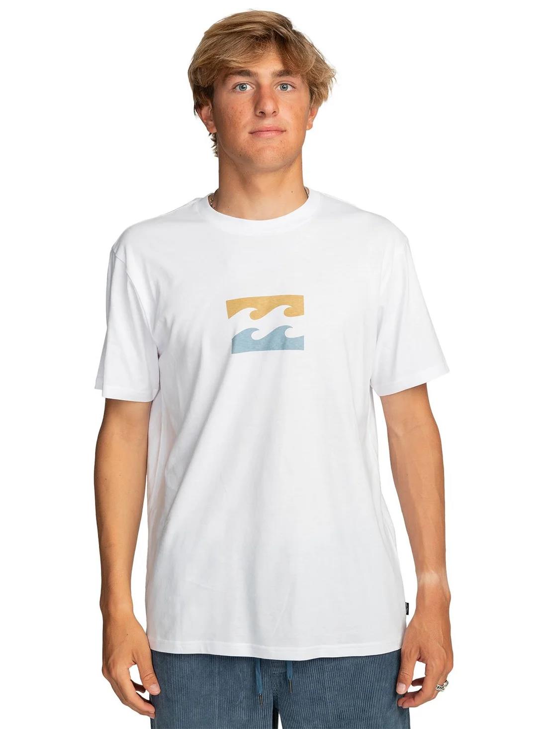 Billabong Mens Team Wave Short Sleeve Tee White
