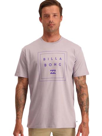 Billabong Mens Stacked Tide Short Sleeve Tee Purple Haze