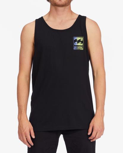 Billabong Mens Crayon Wave Tank Black