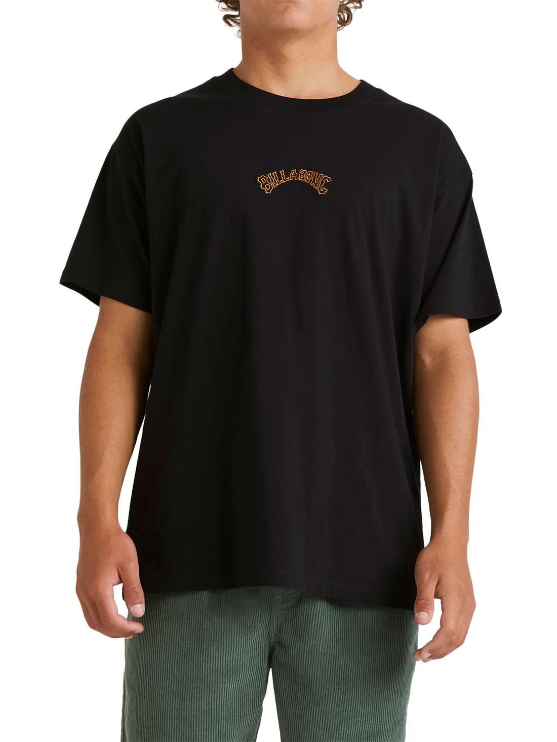 Billabong Mens Smitty Short Sleeve Tee Black Gold