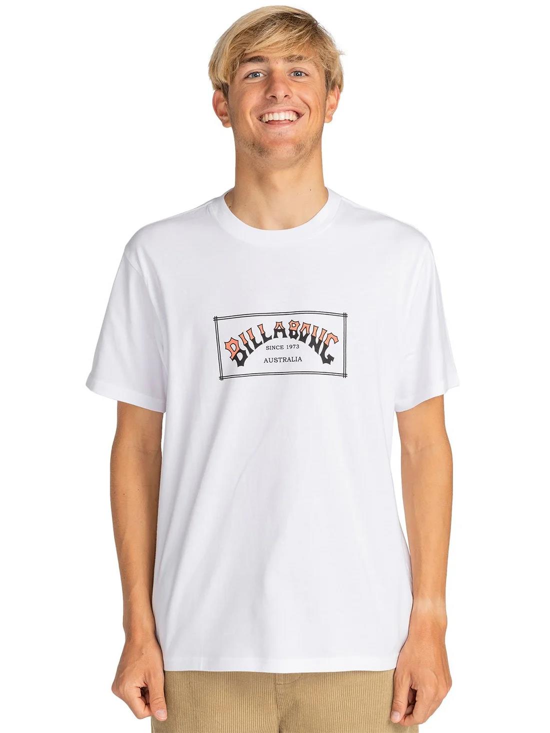 Billabong Mens Arch Short Sleeve Tee White