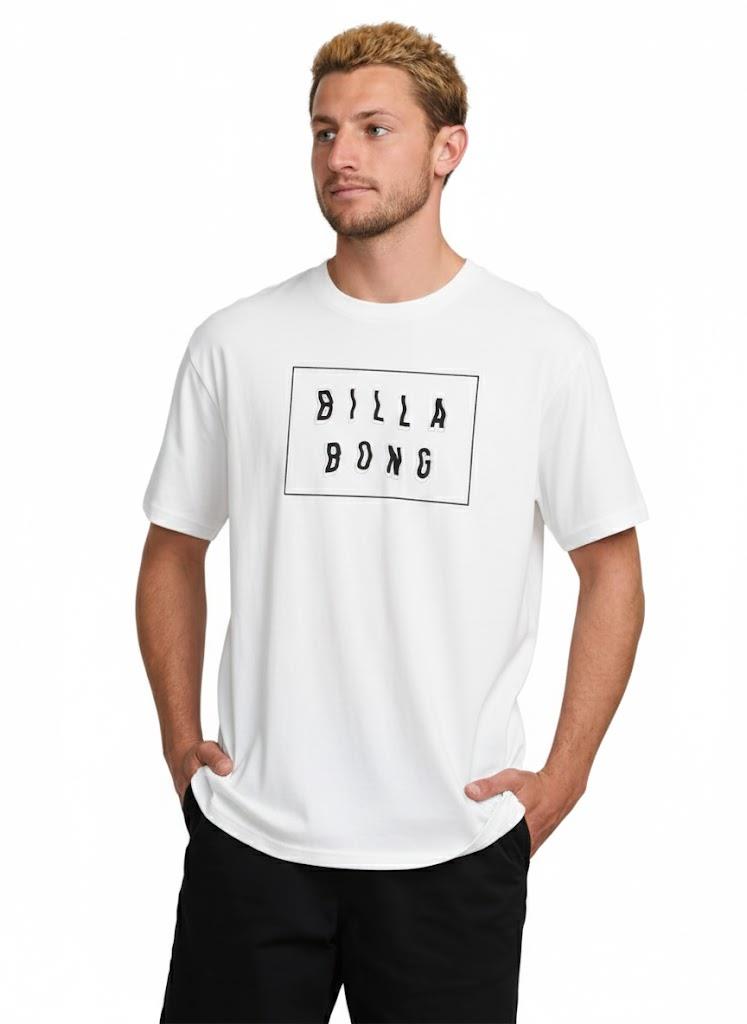 Billabong Mens Warp Cut Tee White