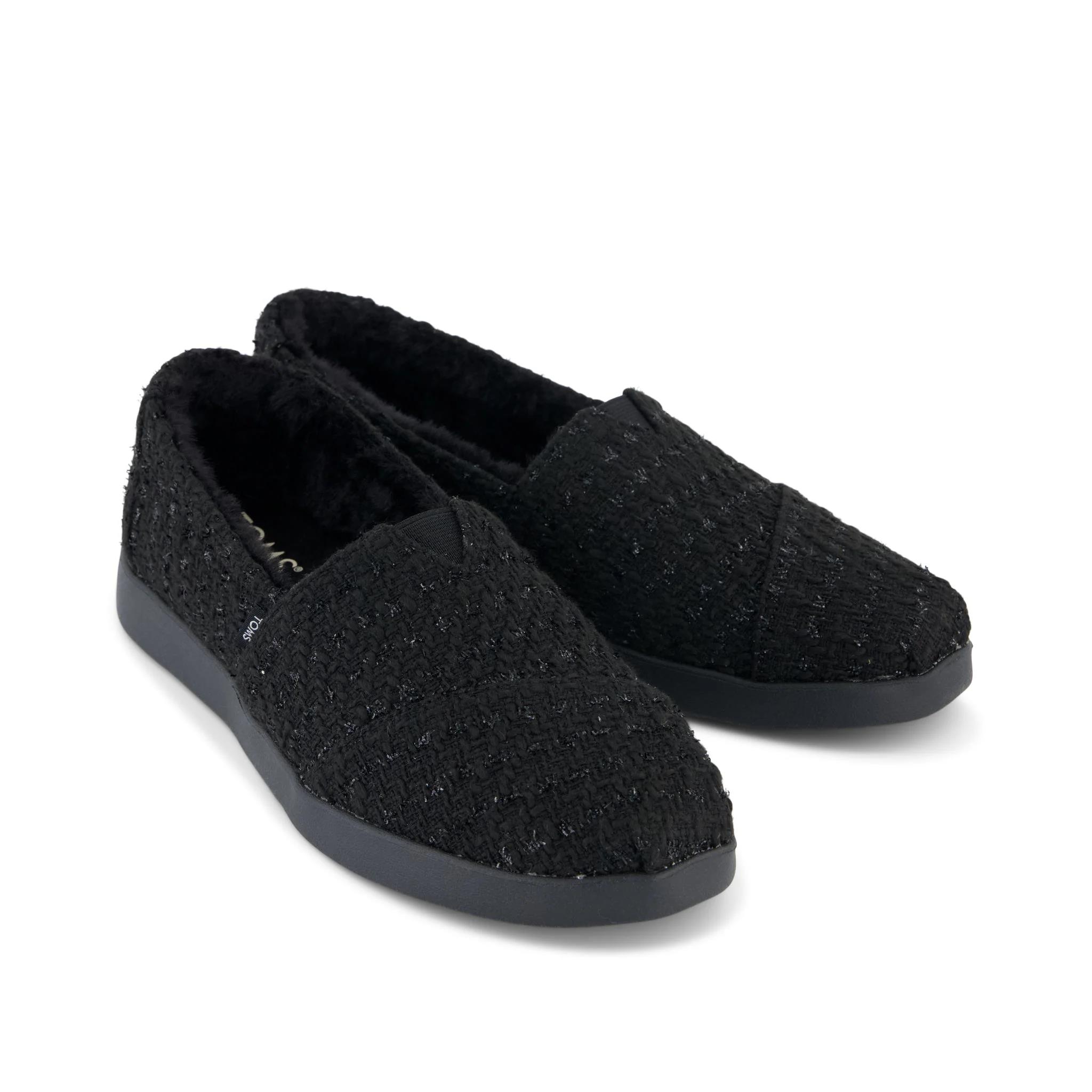 Toms Womens Alpargata Plus Shoe Black