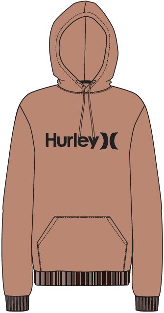 Hurley Womens Oao Core Hoodie Italian Clay