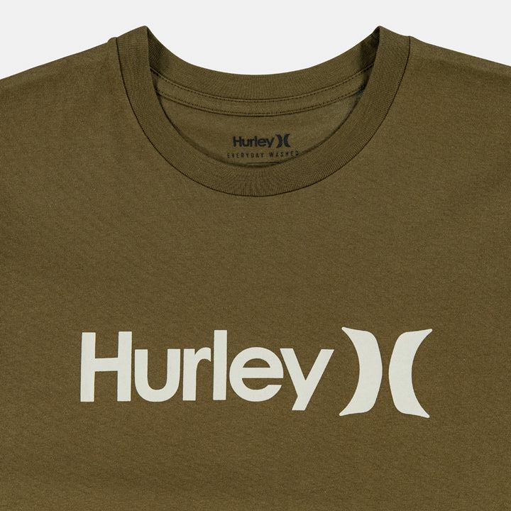 Hurley Mens Evd Wash Oao Long Sleeve Tee Uniform Green Khaki