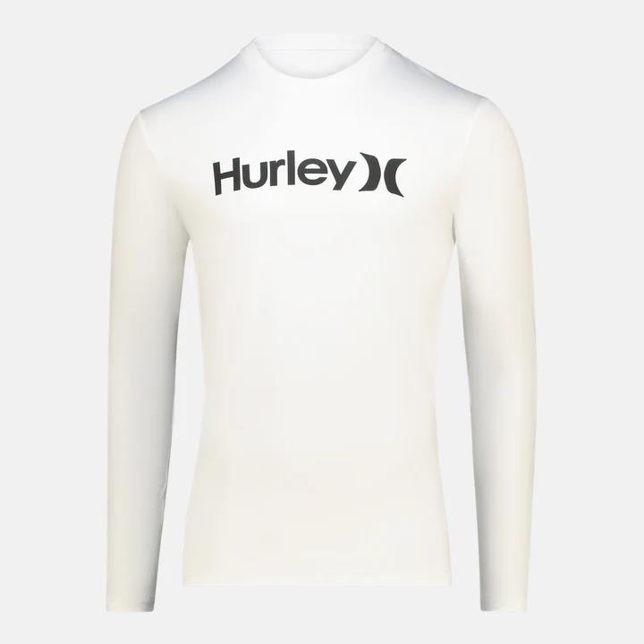 Hurley Oao Quickdry Rashgurd Long Sleeve White