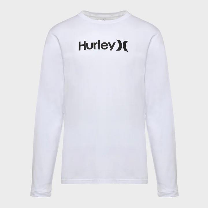 Hurley Mens One And Only Long Sleeve Tee White