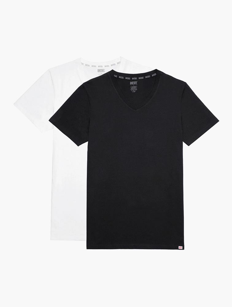 Diesel Mens Umtee V Neck Short Sleeve Tee Black