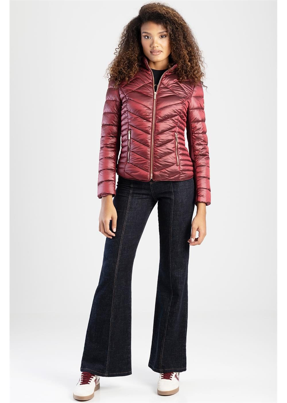 Sissy Boy Ravilla Quilted Jacket Burgandy