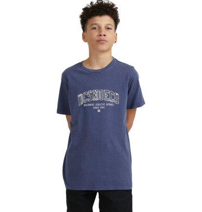 Dc Boys Build Up Short Sleeve Tee Blue