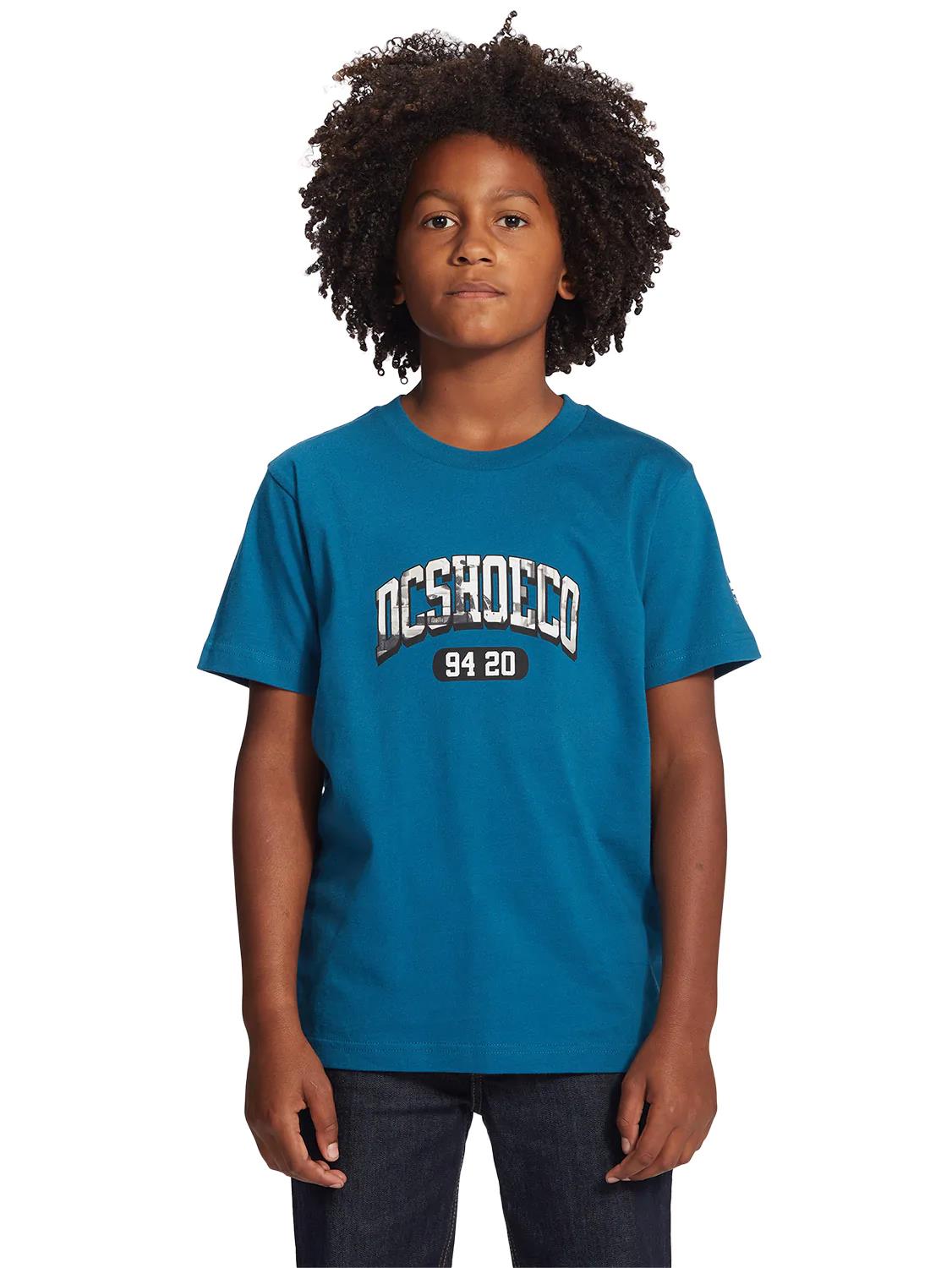 Dc Boys Blabac Short Sleeve Tee Moroccan Blue