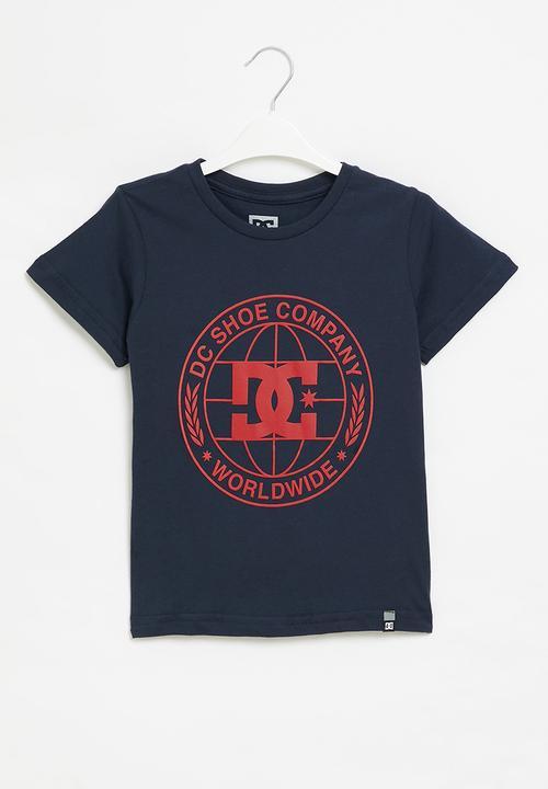 Dc Boys Pressed Short Sleeve Tee Navy Blazer