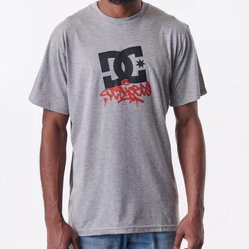Dc Boys Vandal Short Sleeve Tee Grey Melange