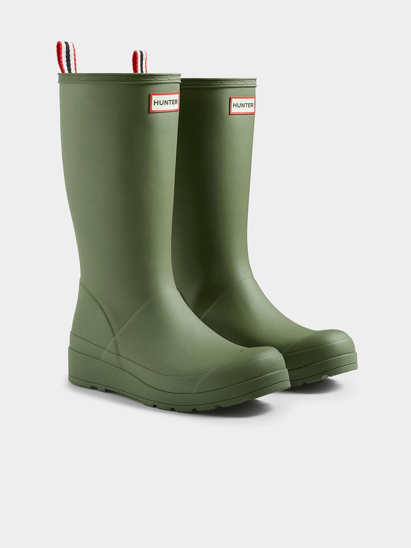 Hunter Womens Play Boot Tall Lichen Green