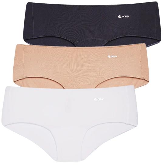 Jockey Ladies Knicker 3 Pack No Panty Line Plain