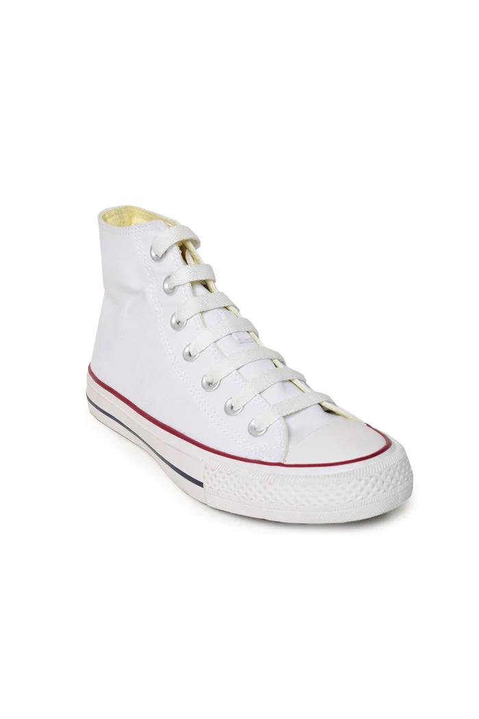 Soviet Unisex Viper 20 Vulcanised Hi Cut Sneaker White