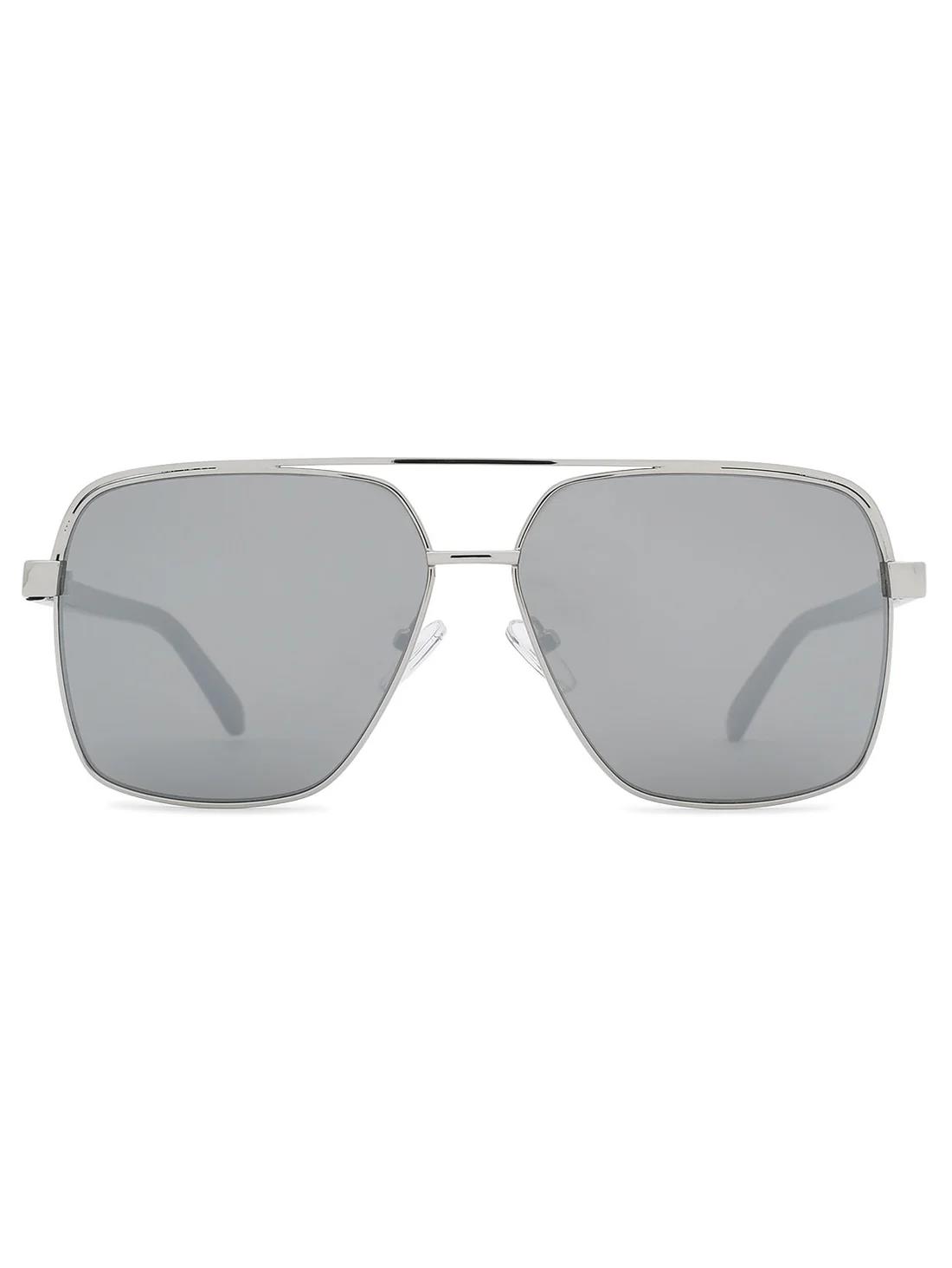 Dot Dash Whizz Silver Grey Chrome Sunglasses
