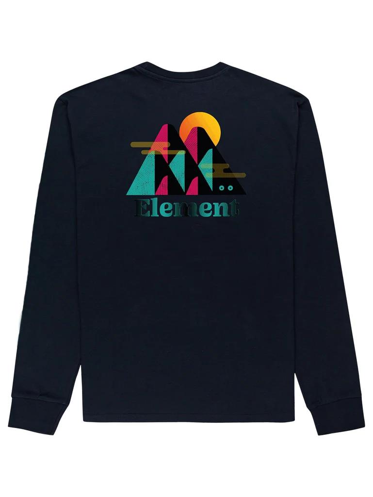Element Mens Hills Long Sleeve Tee Navy