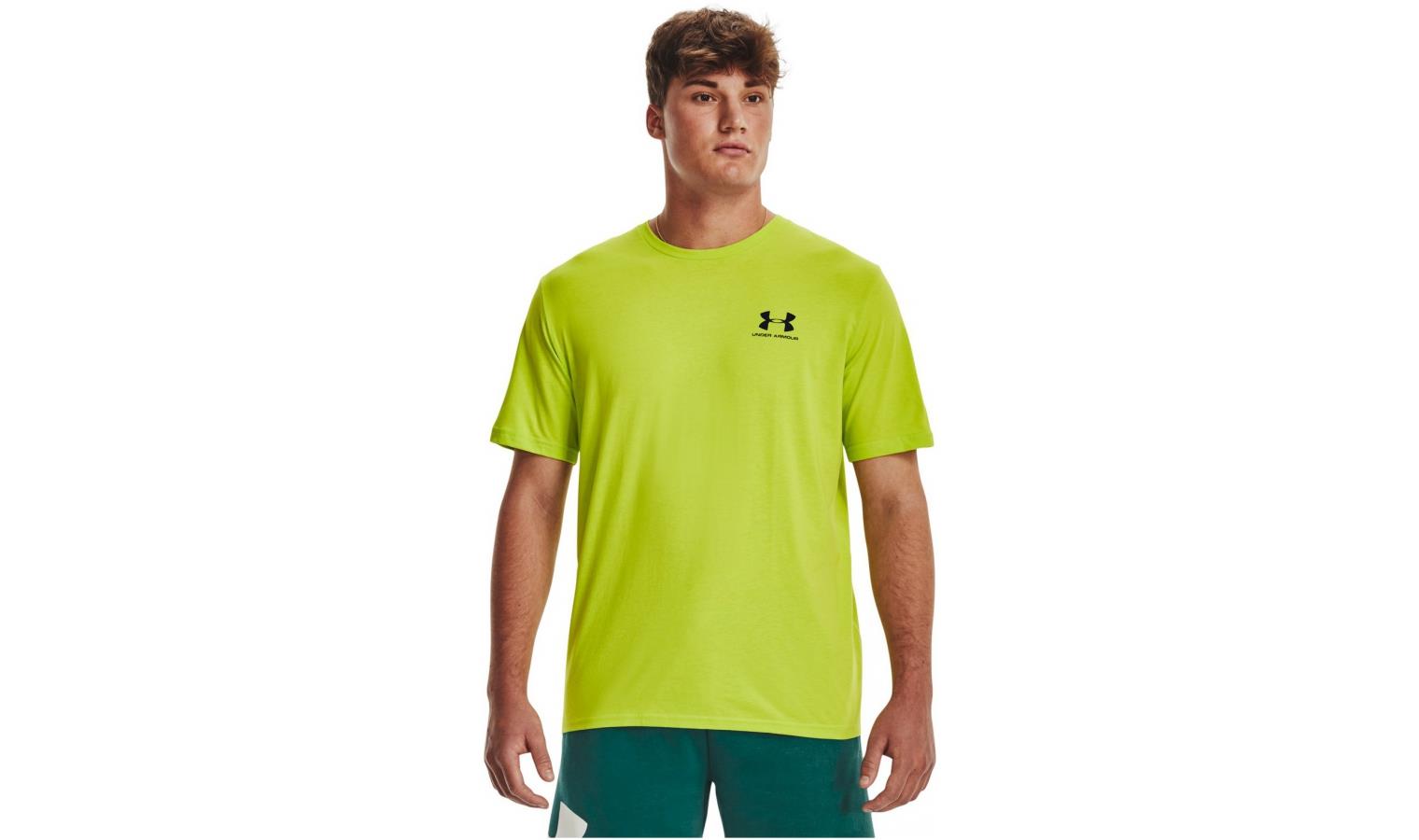 Under Armour Mens Sportstyle Left Chest Short Sleeve Tee 324 Lime
