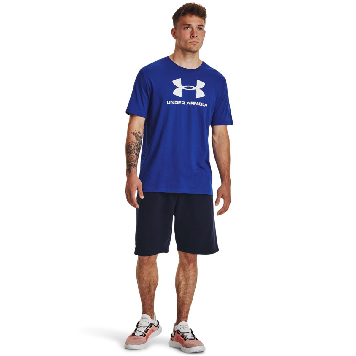 Under Armour Mens Sportstyle Logo Short Sleeve Tee 402 Royal