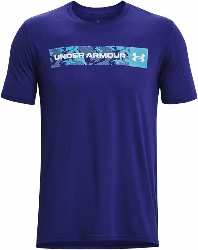 Under Armour Mens Camo Chest Stripe Short Sleeve Tee 468 Blue