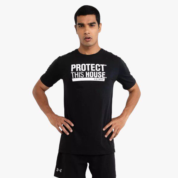 Under Armour Mens Protect This House Short Sleeve Tee 001 Black