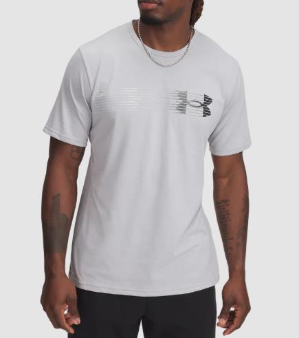 Under Armour Mens Fly In Logo Short Sleeve Tee 011 Grey