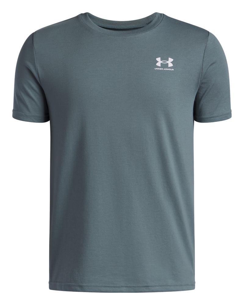 Under Armour Boys Sportstyle Lc Short Sleeve Tee 587 Blue
