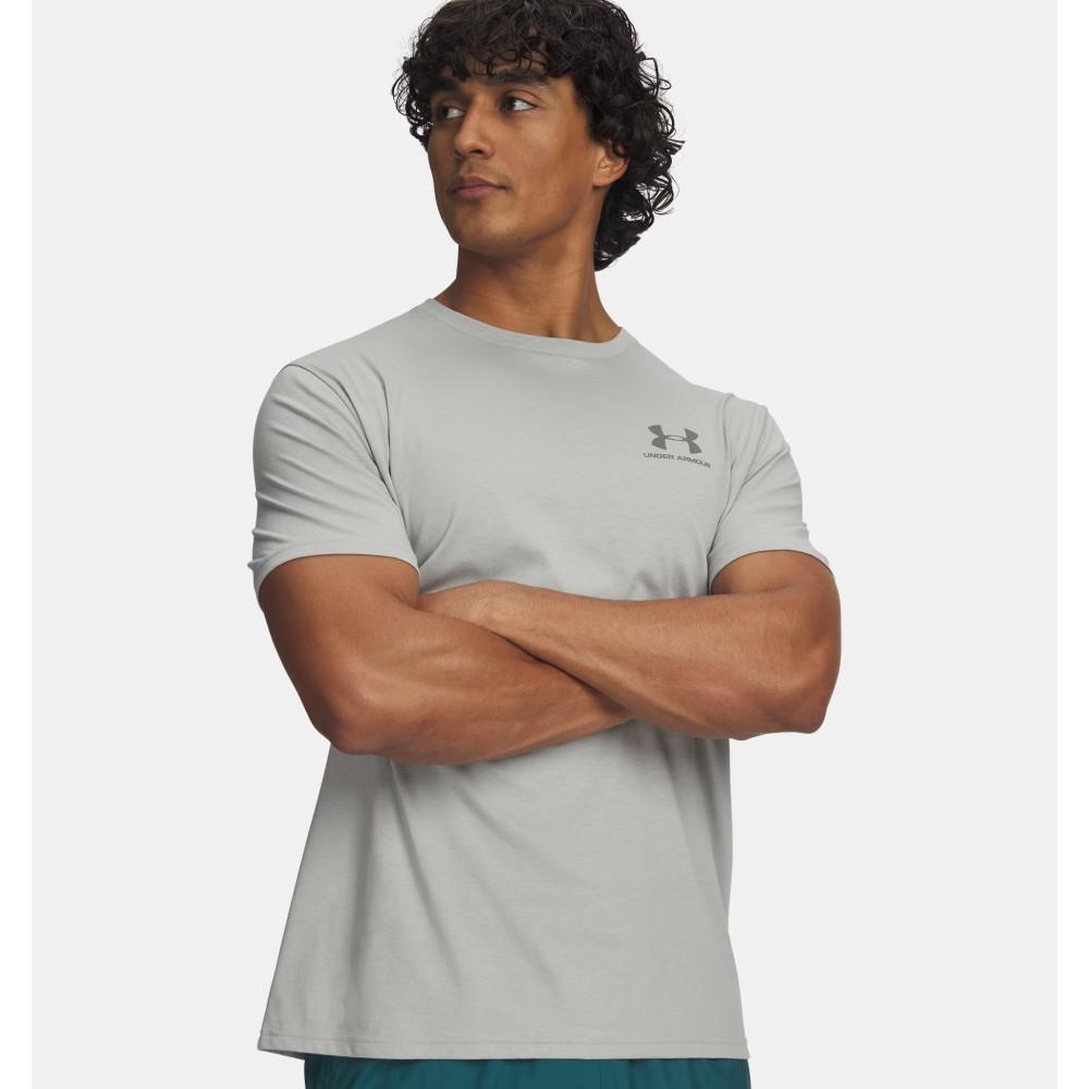 Under Armour Mens Sportstyle Left Chest Short Sleeve Tee 069 Gray