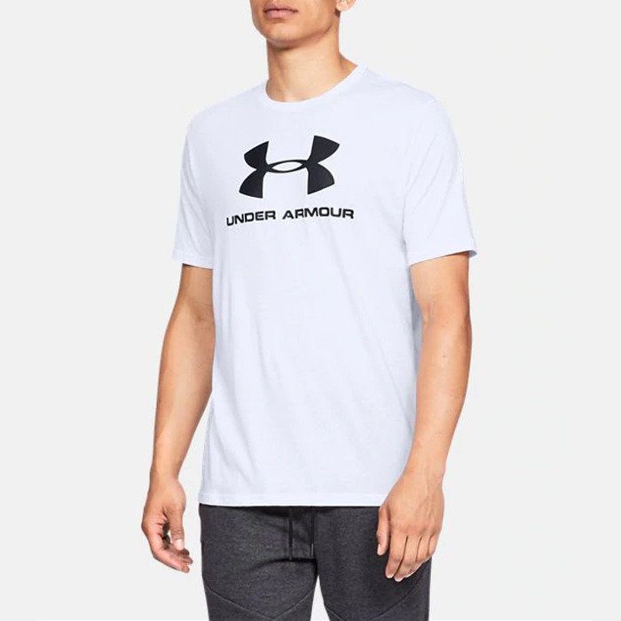 Under Armour Mens Sportstyle Logo Short Sleeve Tee White