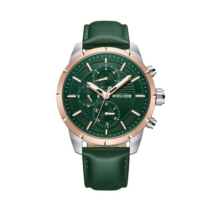 Police Gents Neist Watch Green