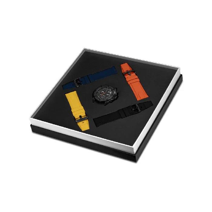 Police Mens Clout Orb Watch Interchangeable Silicone Bands Set