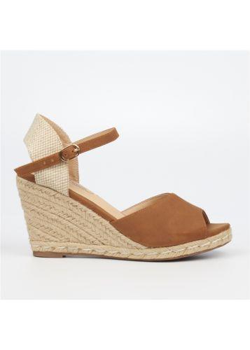 Miss Black Womens Jojo 2 Sandal Nude Brown