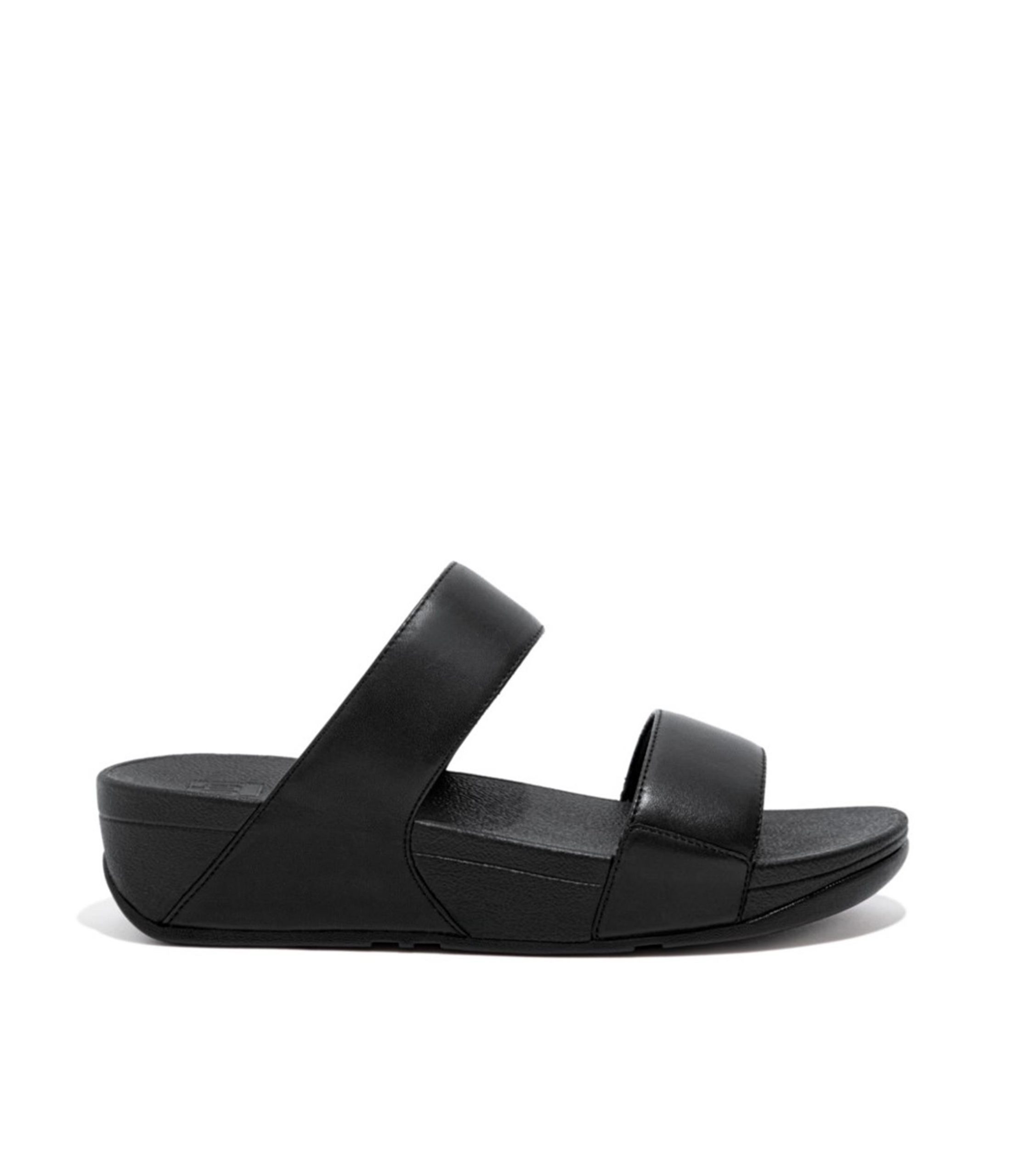 Fit Flop Womens Lulu Leather Sandals Black