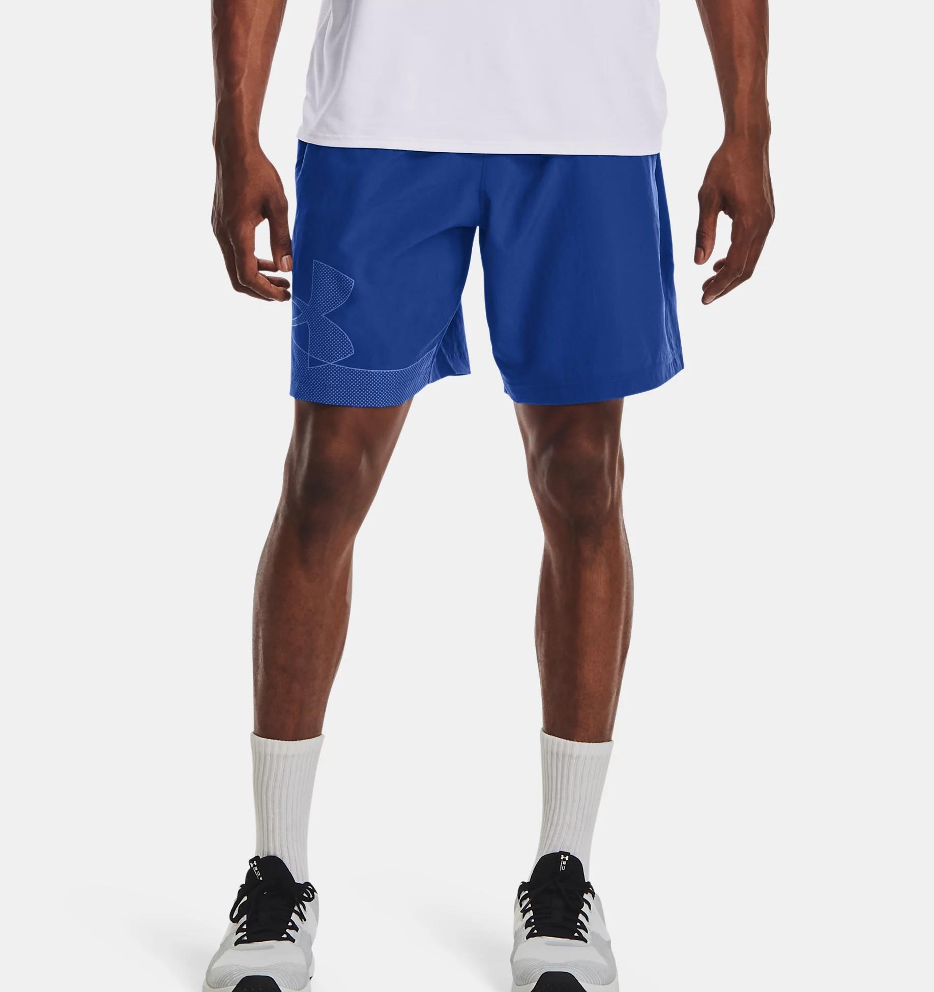 Under Armour Mens Woven Graphic Shorts 432 Blue
