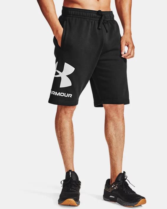 Under Armour Mens Rival Fleece Big Logo Shorts 001 Black