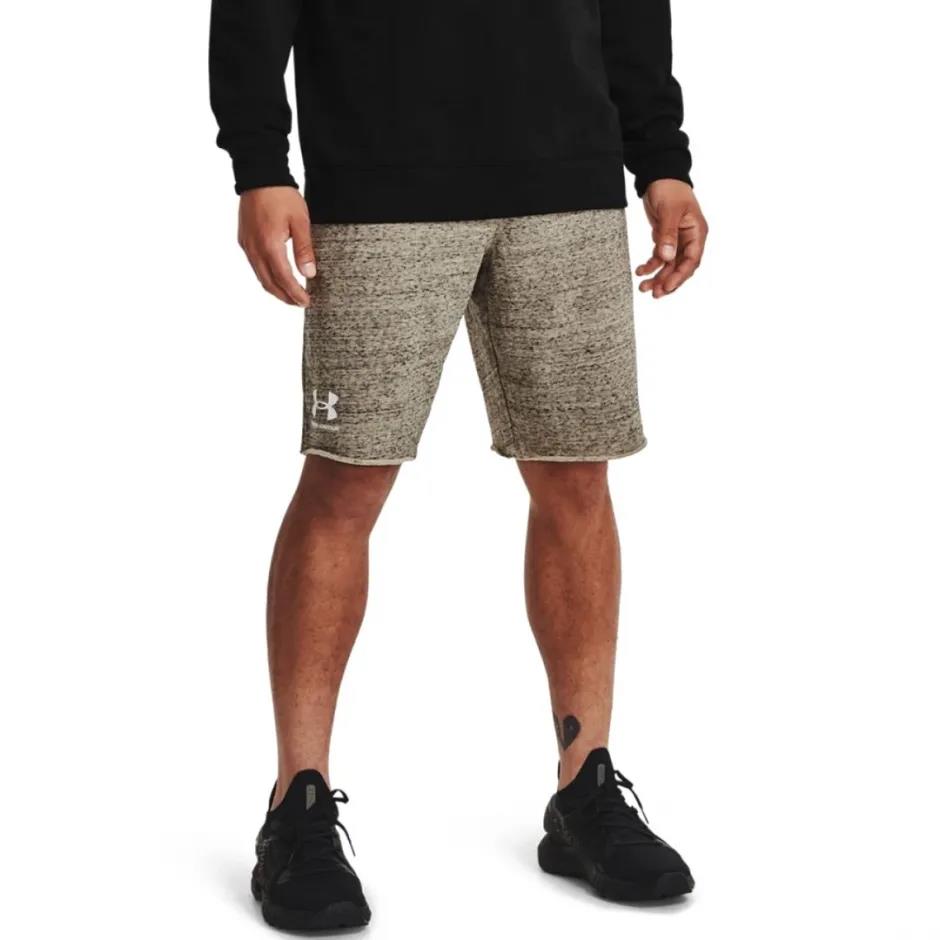 Under Armour Mens Rival Terry Shorts 289 Sand