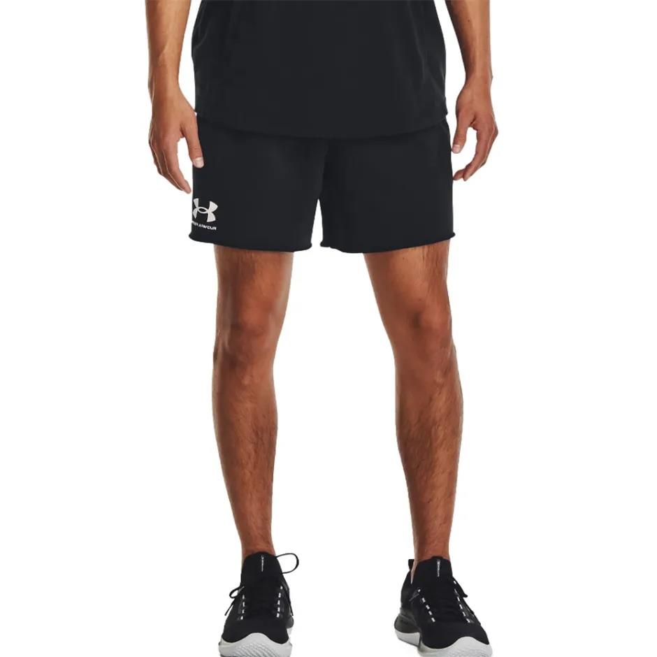 Under Armour Mens Rival Terry 6″ Shorts 001 Black