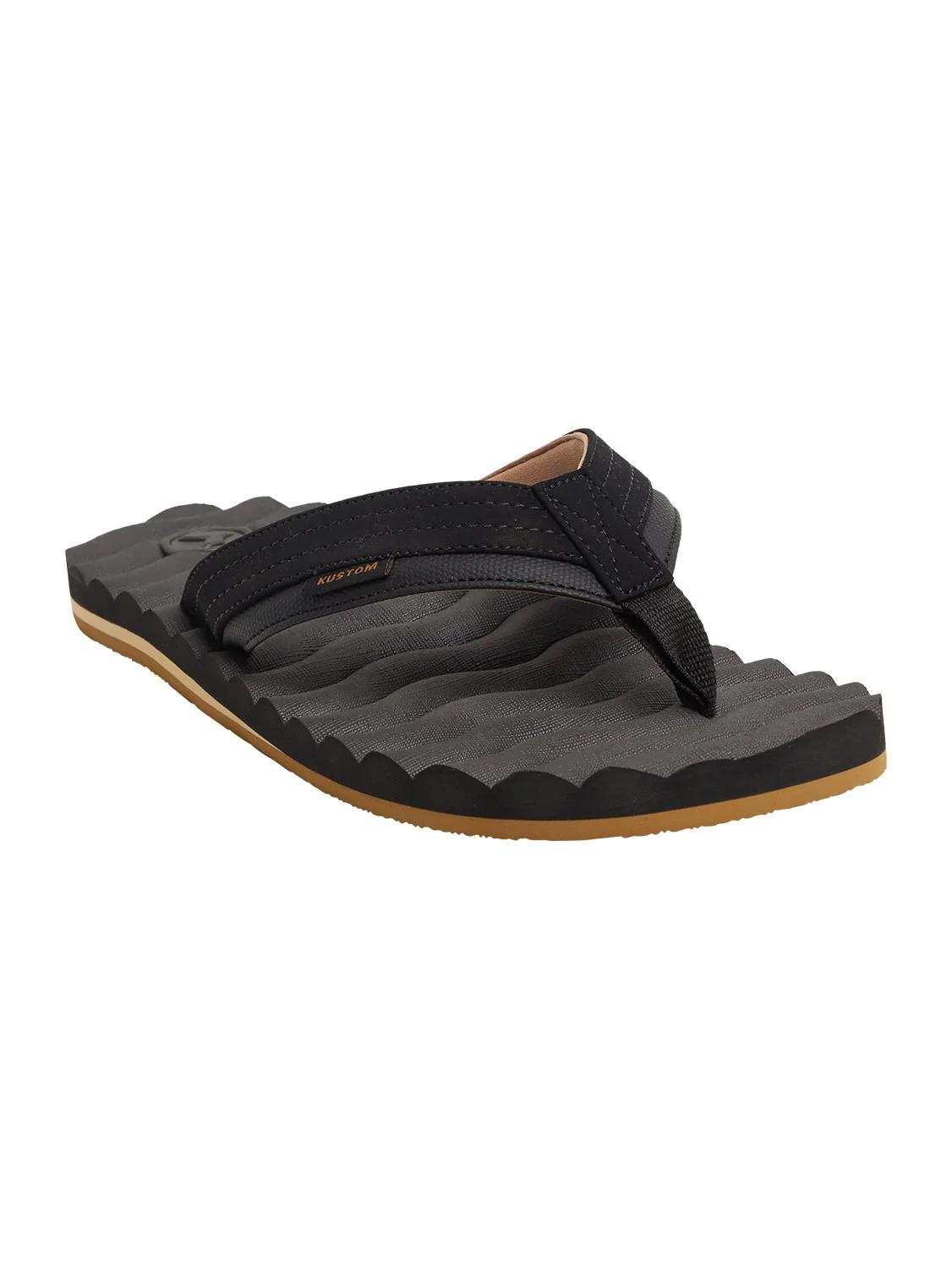 Kustom Mens Hummer Sandal Black Tan