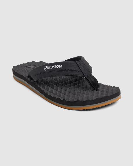 Kustom Mens Super Spike Sandal Black