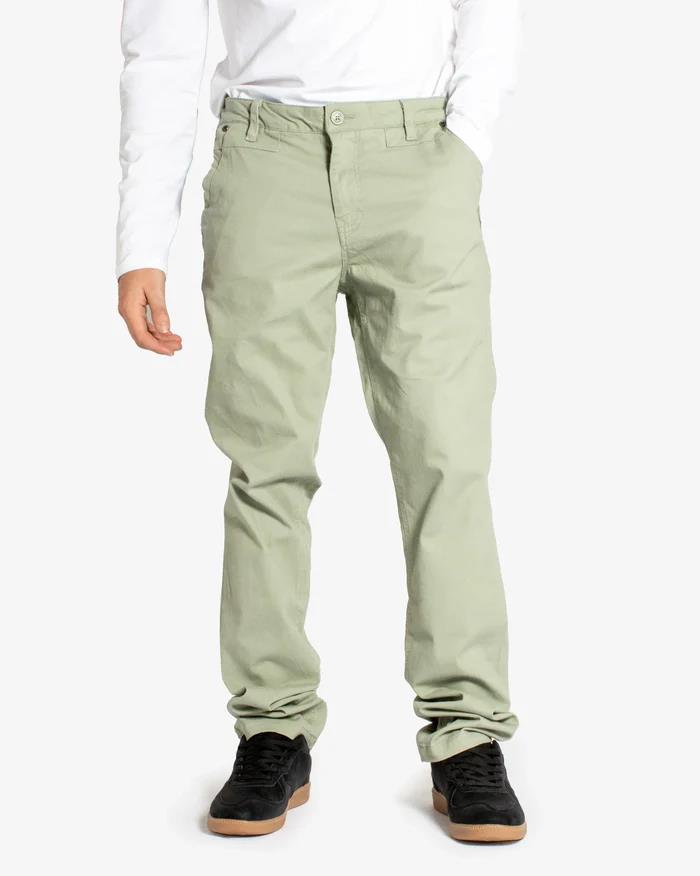 Soviet Mens Shelton Slim Leg Modern Fit Chino Pants Light Sage