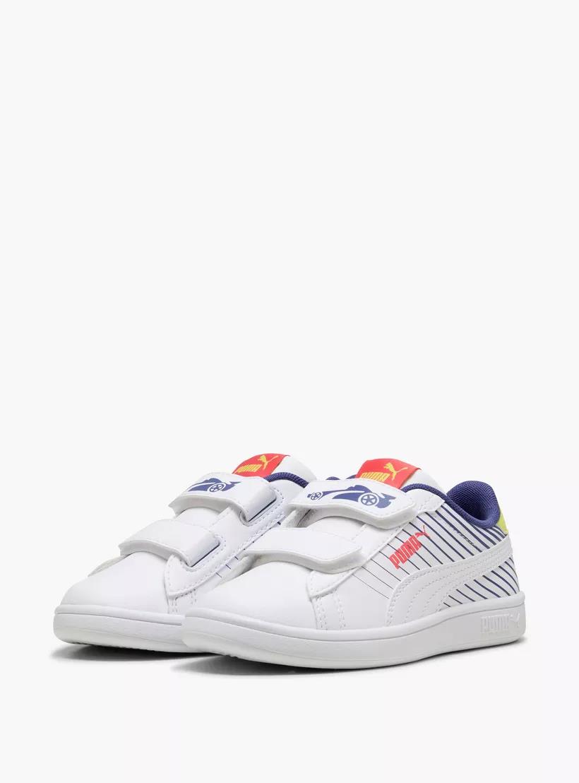 Puma Kids Smash 3.0 Sneaker Posied 2 Race V White