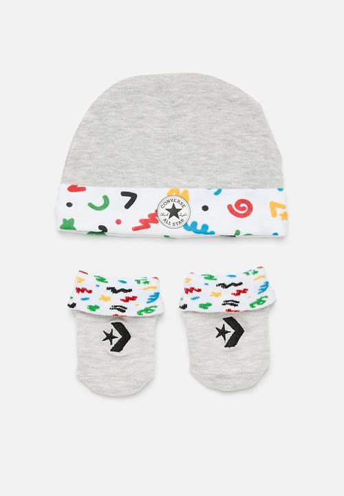 Converse Boys 2Pc Set Grey  Heather