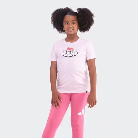 Adidas Girls Table Doodle Tee Almpn Pink