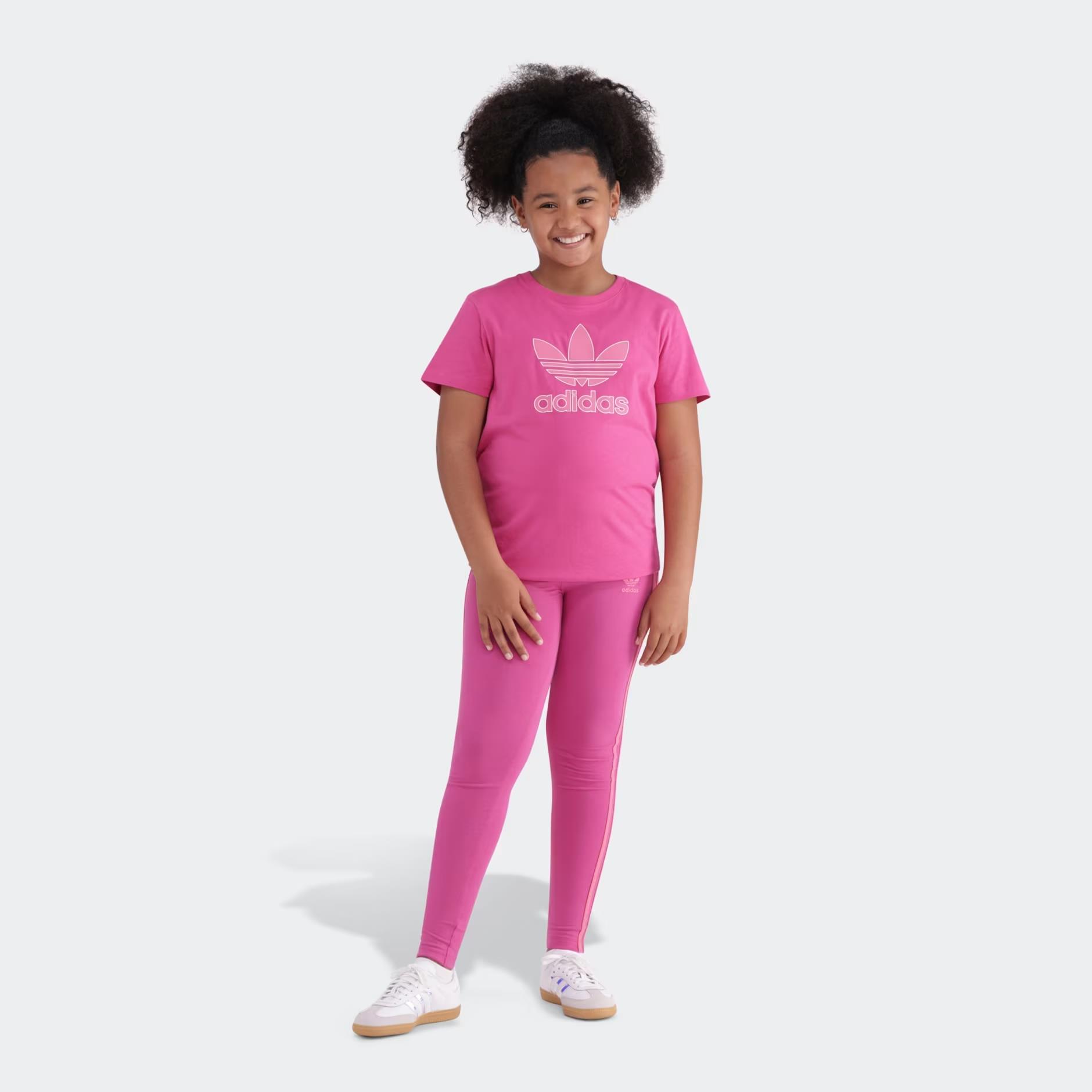 Adidas Girls Out Tref Short Sleeve Tee Fucshia