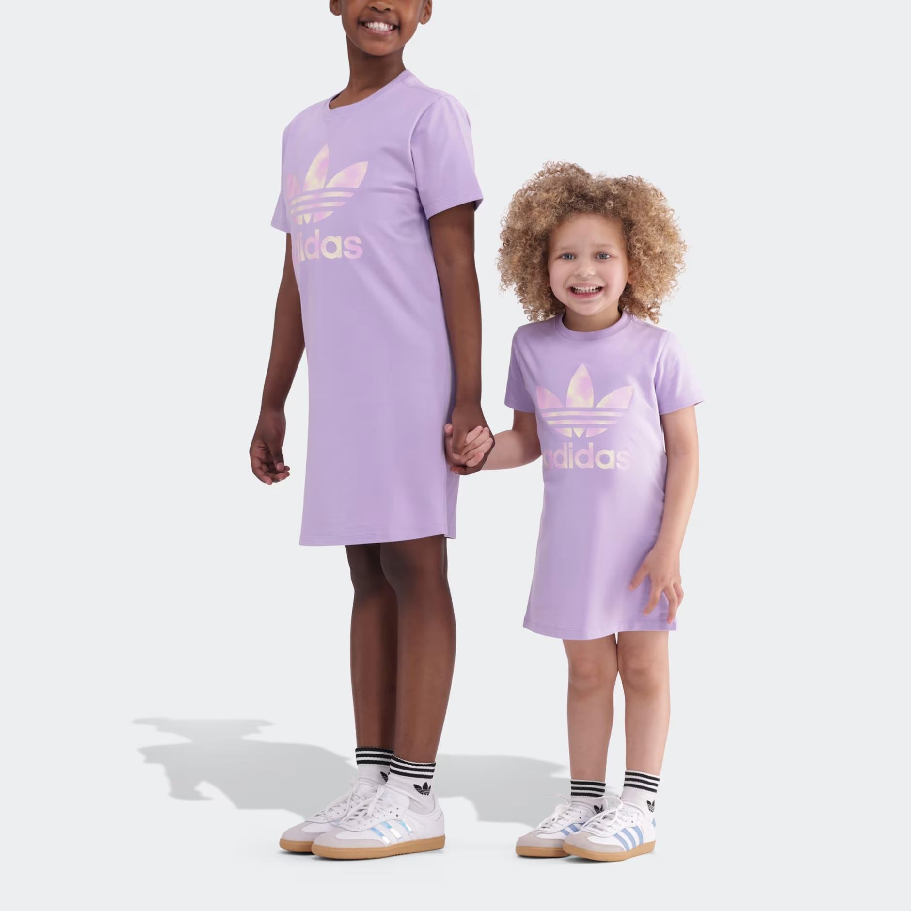 Adidas Girls Gfx Tee Dress Power Plum