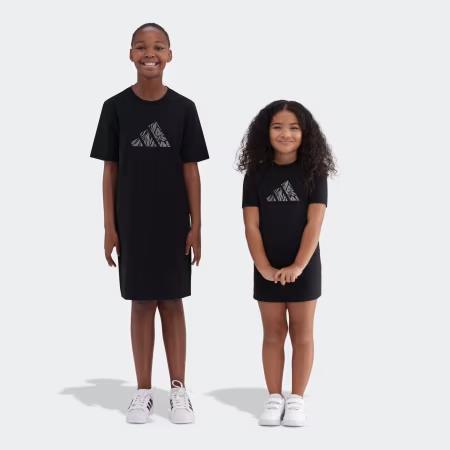 Adidas Girls Animal Print Dress Black