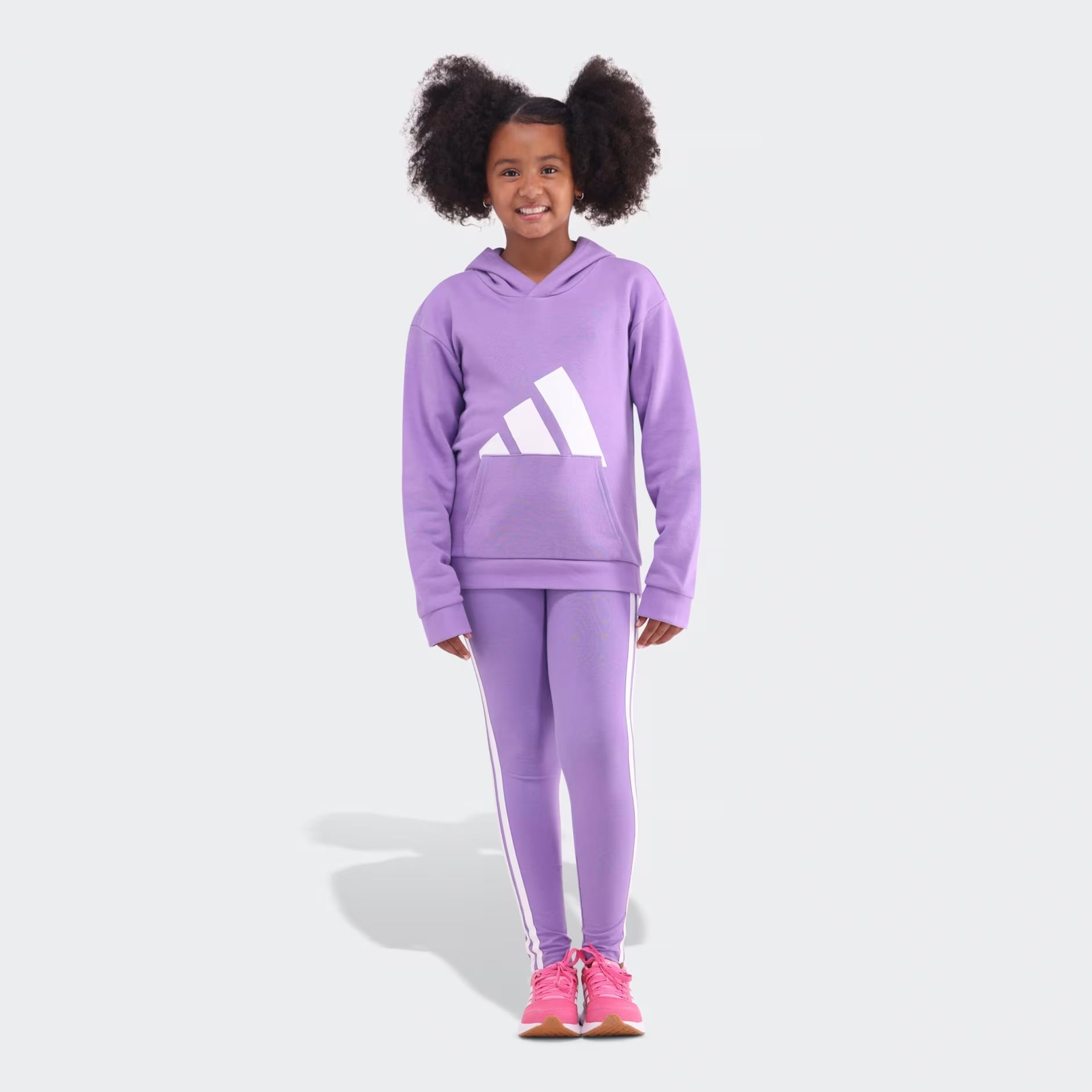 Adidas Girls Bl Ft Hoodie Violet